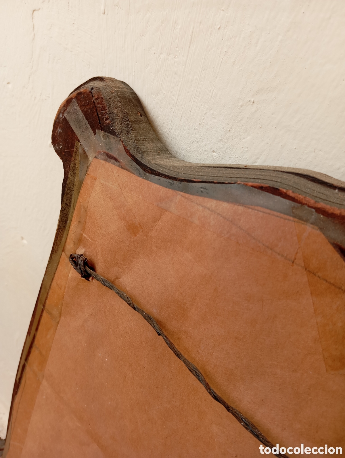 Antig&uuml;edades: ESPEJO ANTIGUO CON CORNUCOPIA DE MADERA Y CRISTAL TALLADO - Foto 22