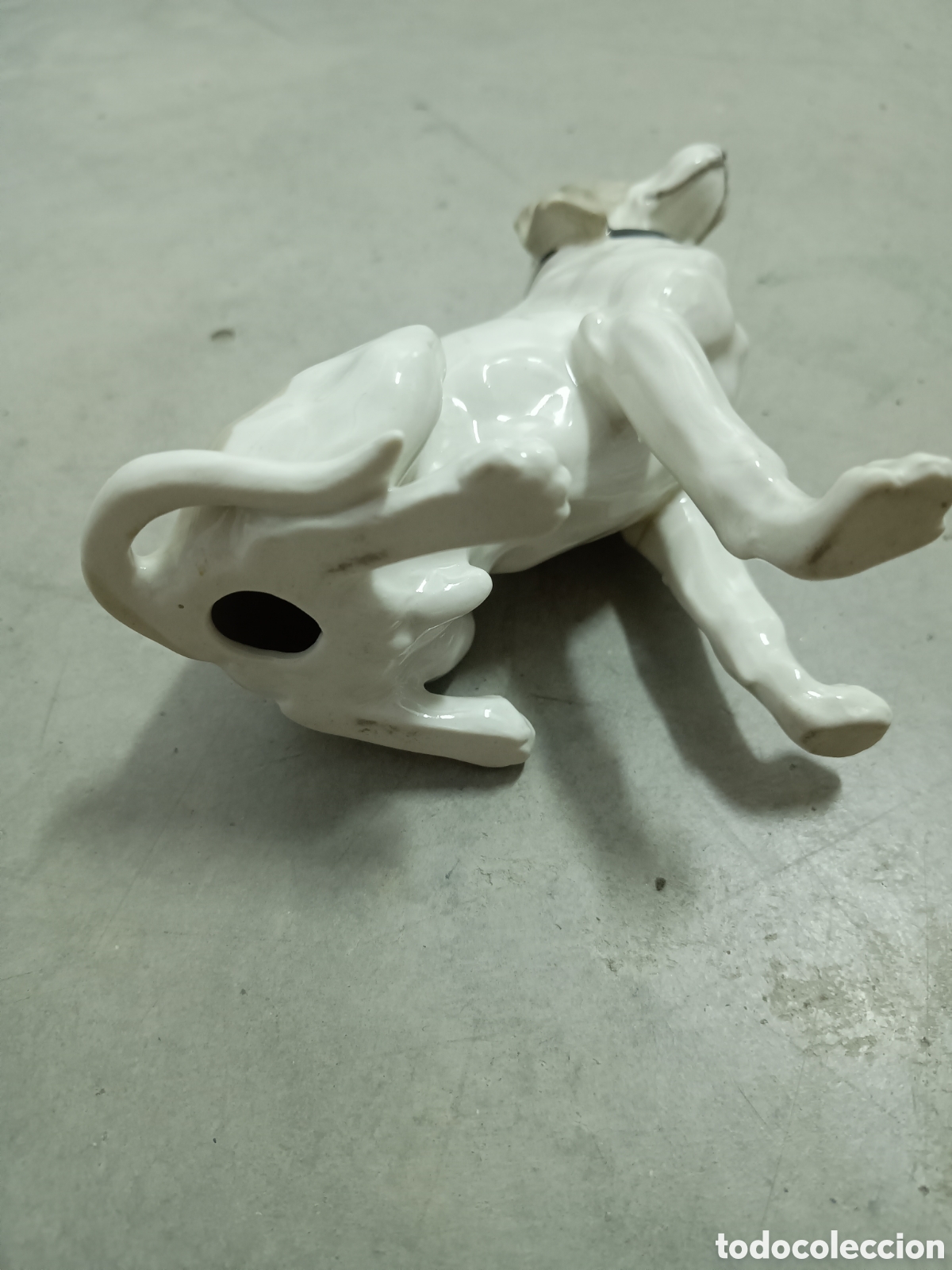 Antig&uuml;edades: FIGURA DE PERRO EN PORCELANA - Foto 5