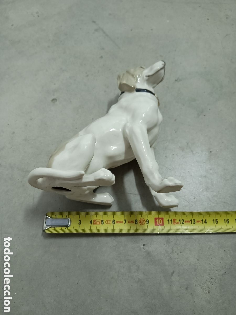 Antig&uuml;edades: FIGURA DE PERRO EN PORCELANA - Foto 6