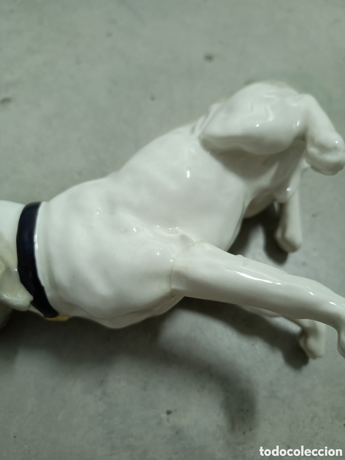 Antig&uuml;edades: FIGURA DE PERRO EN PORCELANA - Foto 8