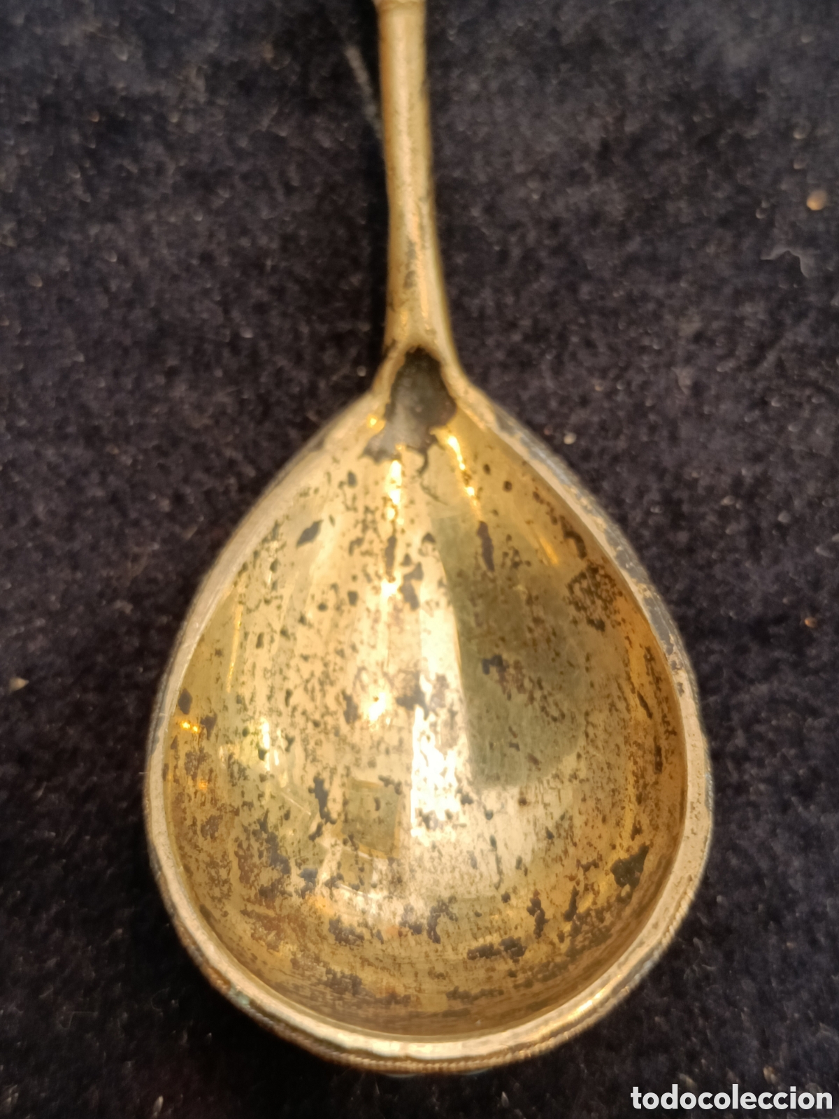 Antig&uuml;edades: Cuchara con esmalte de plata Rusa. - Foto 17