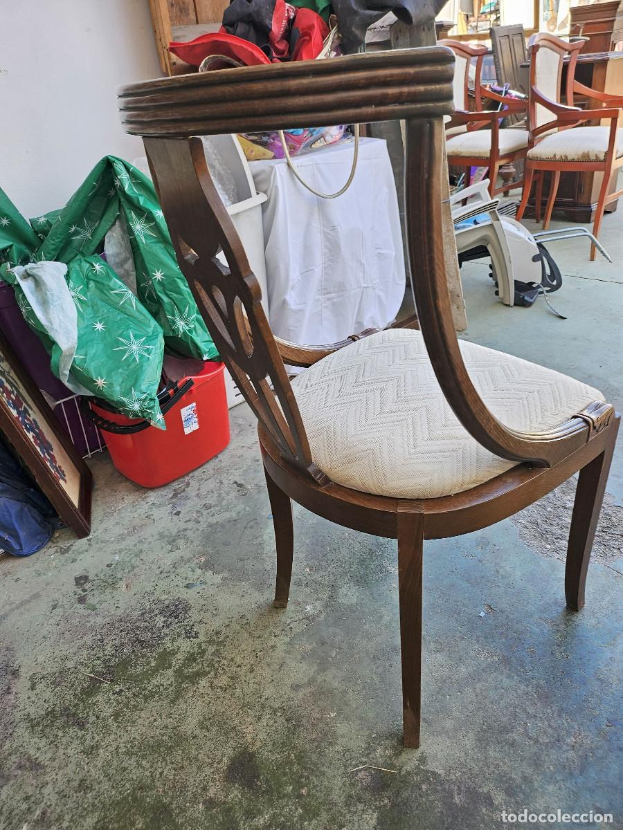 Antig&uuml;edades: parejas de sillones de madera y de cuero - Foto 10