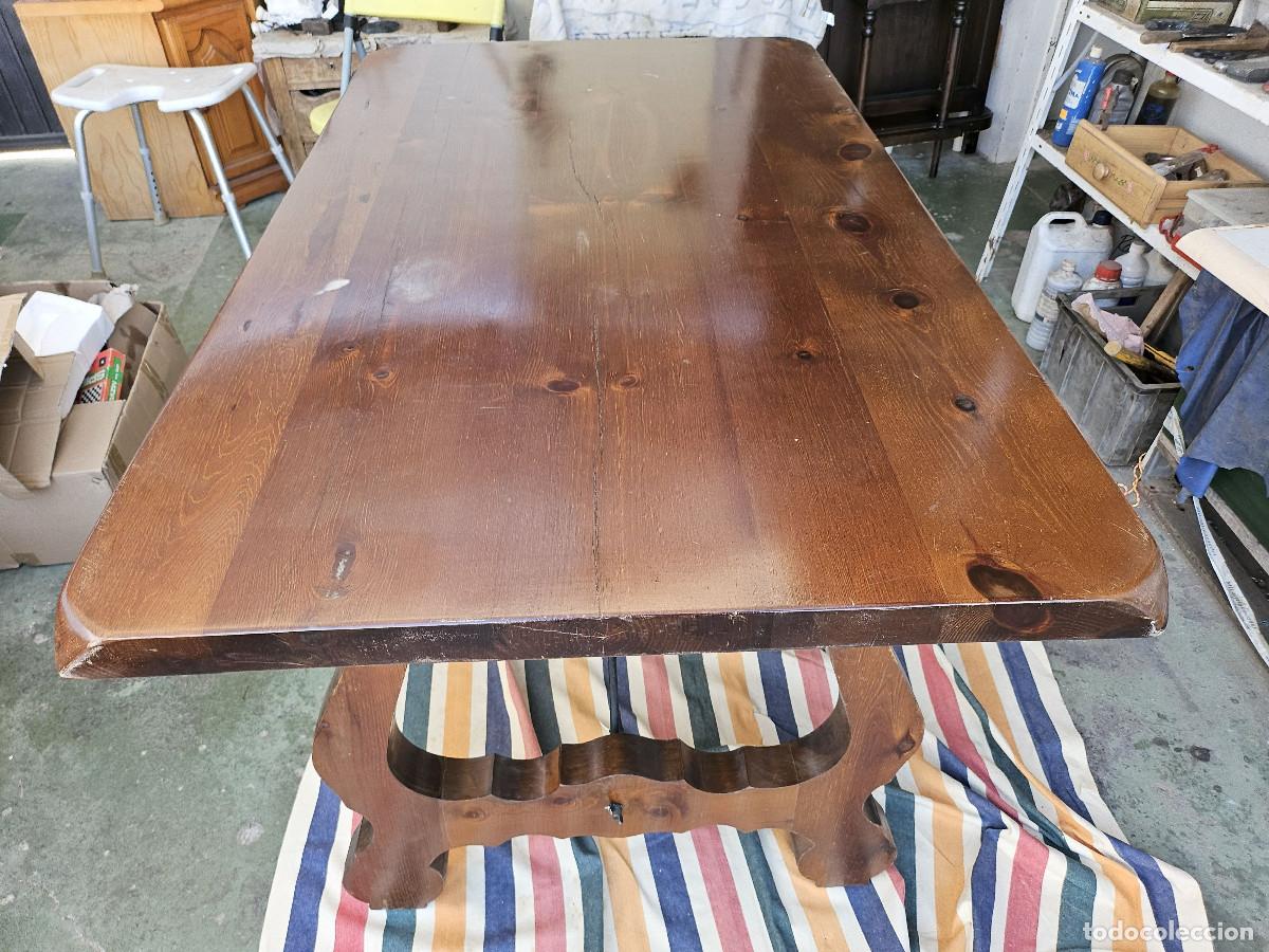 Antig&uuml;edades: mesa de madera maciza - Foto 3