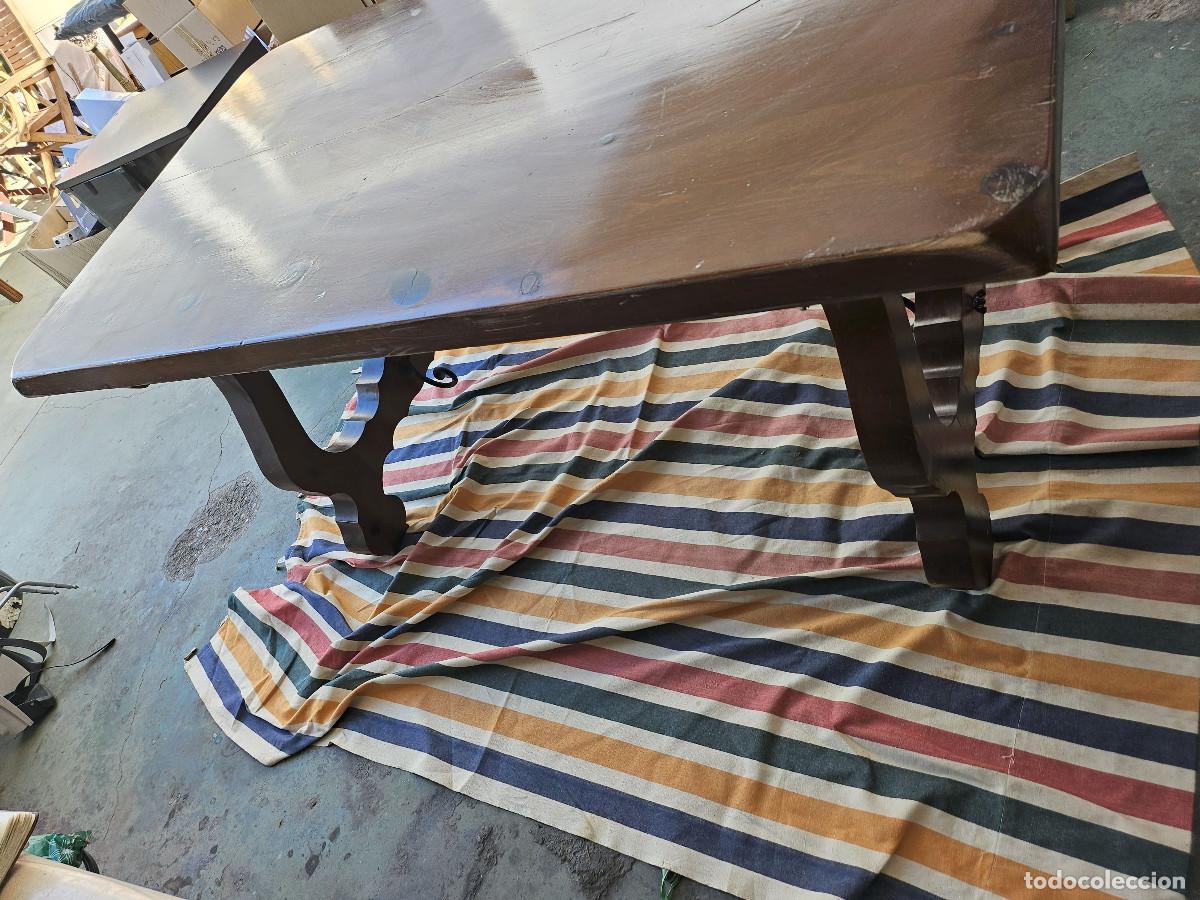 Antig&uuml;edades: mesa de madera maciza - Foto 6