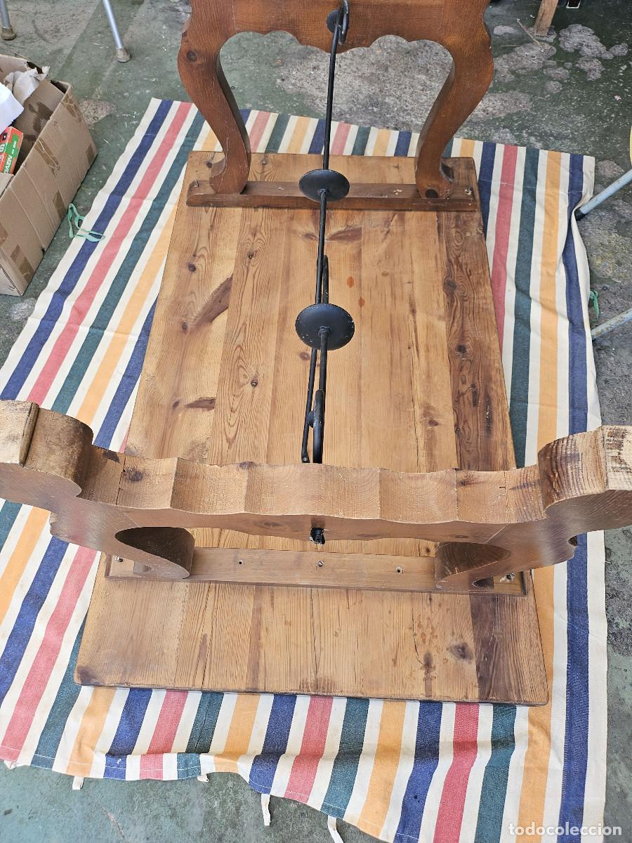 Antig&uuml;edades: mesa de madera maciza - Foto 7