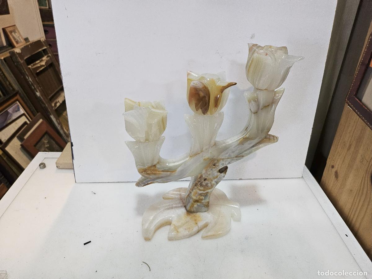 Antig&uuml;edades: candelabro de `piedra - Foto 2