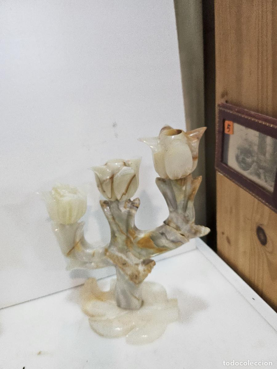 Antig&uuml;edades: candeladro de piedra - Foto 1