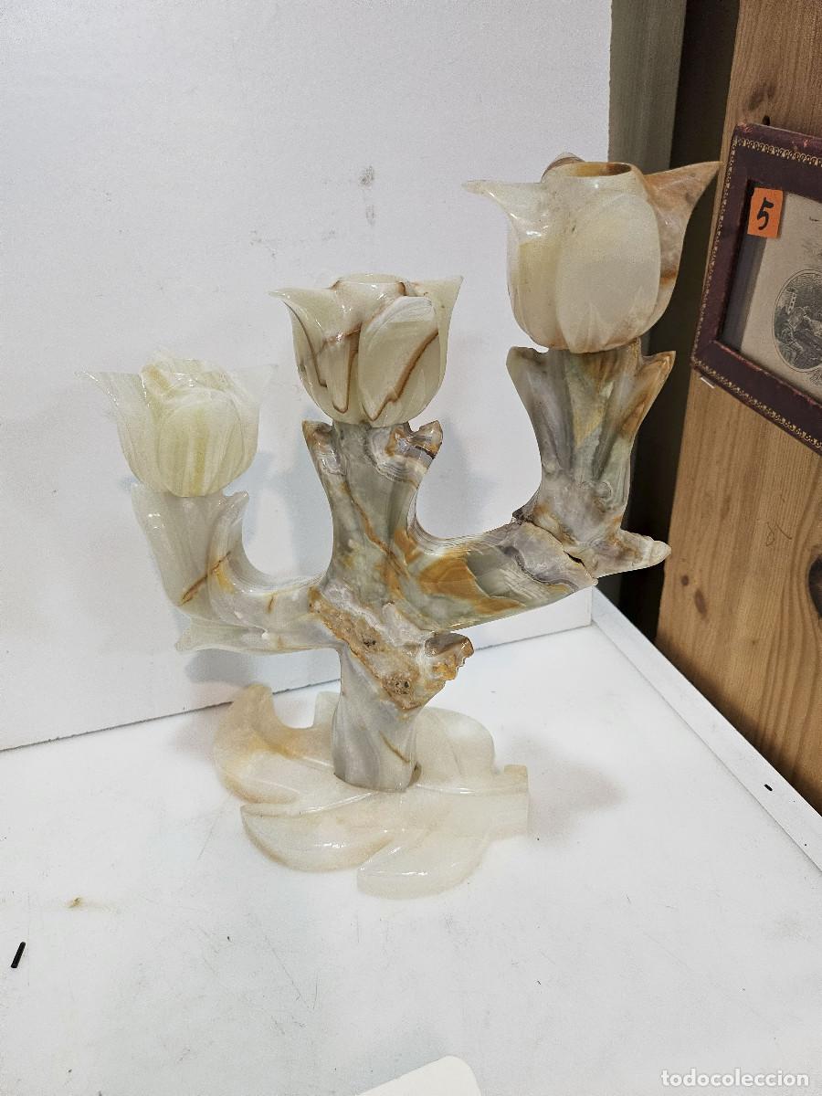 Antig&uuml;edades: candeladro de piedra - Foto 3