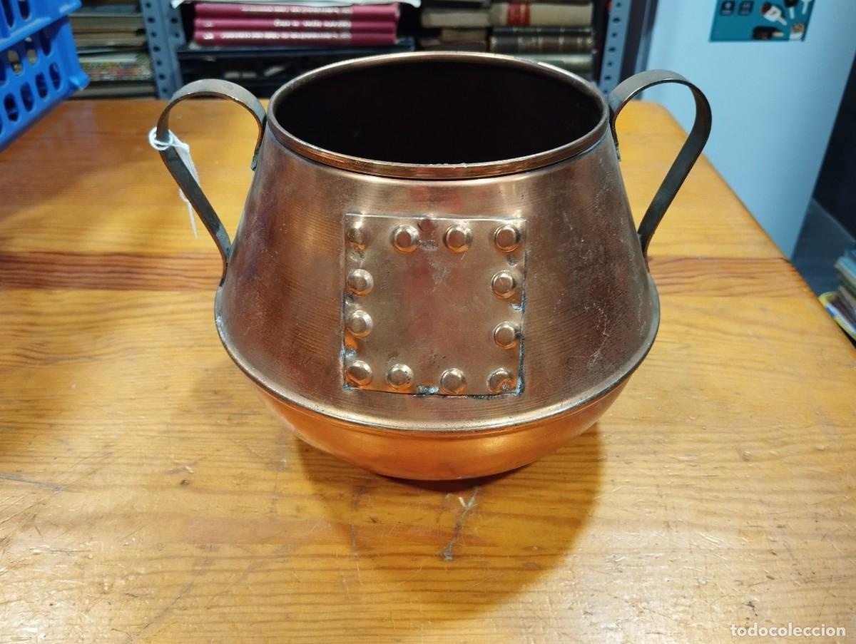 Antig&uuml;edades: OLLA DE COBRE MODERNA. - Foto 3