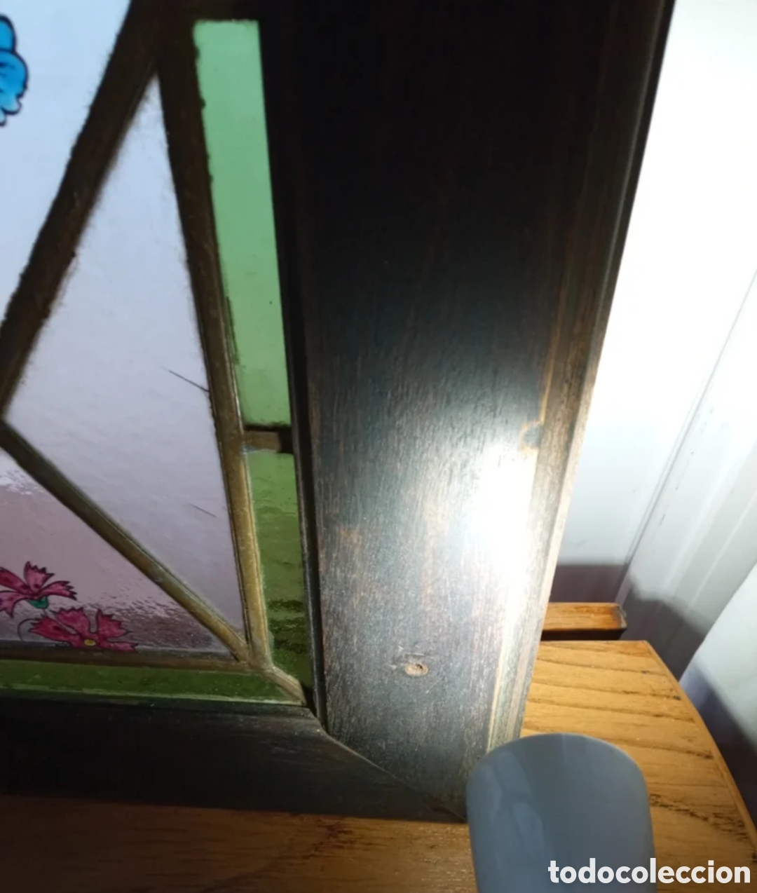 Antig&uuml;edades: Tragaluz emplomado pintado - Foto 5
