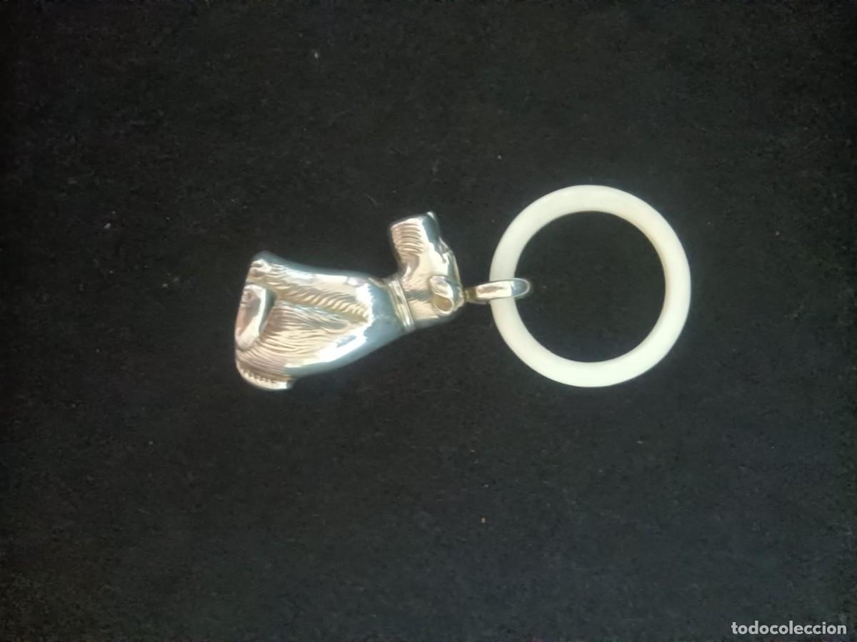 Antig&uuml;edades: SONAJERO DE PLATA Y BAQUELITA - Foto 2