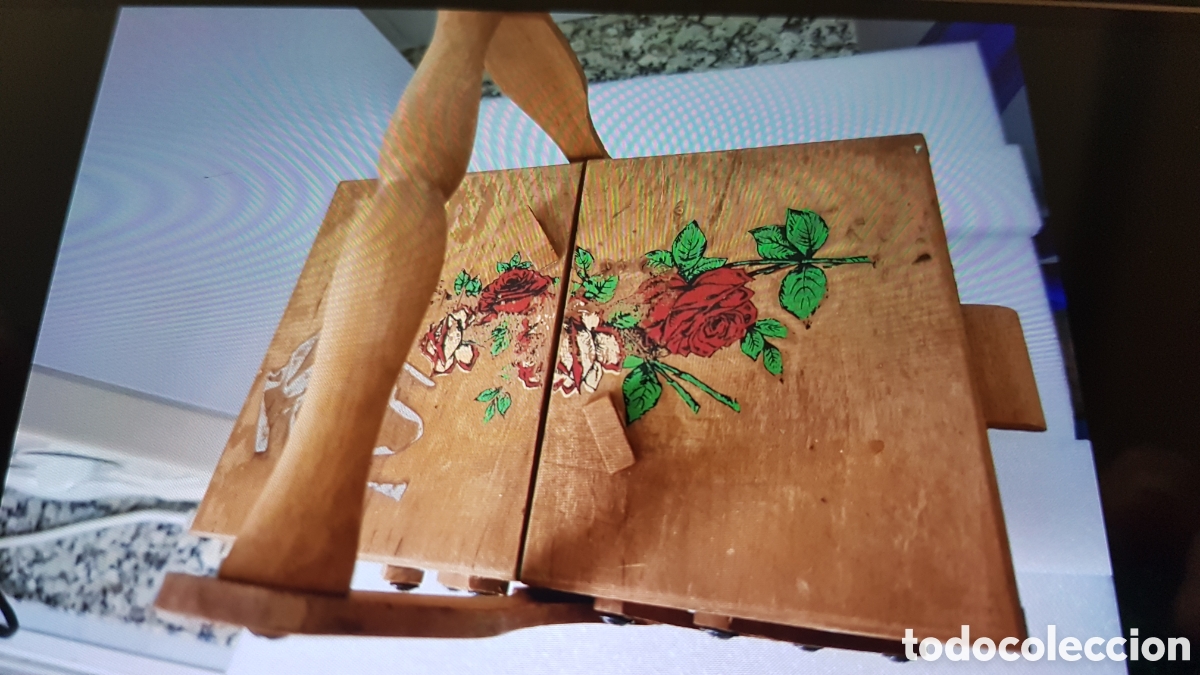 Antig&uuml;edades: Costurero Vintage de madera maciza - Foto 2
