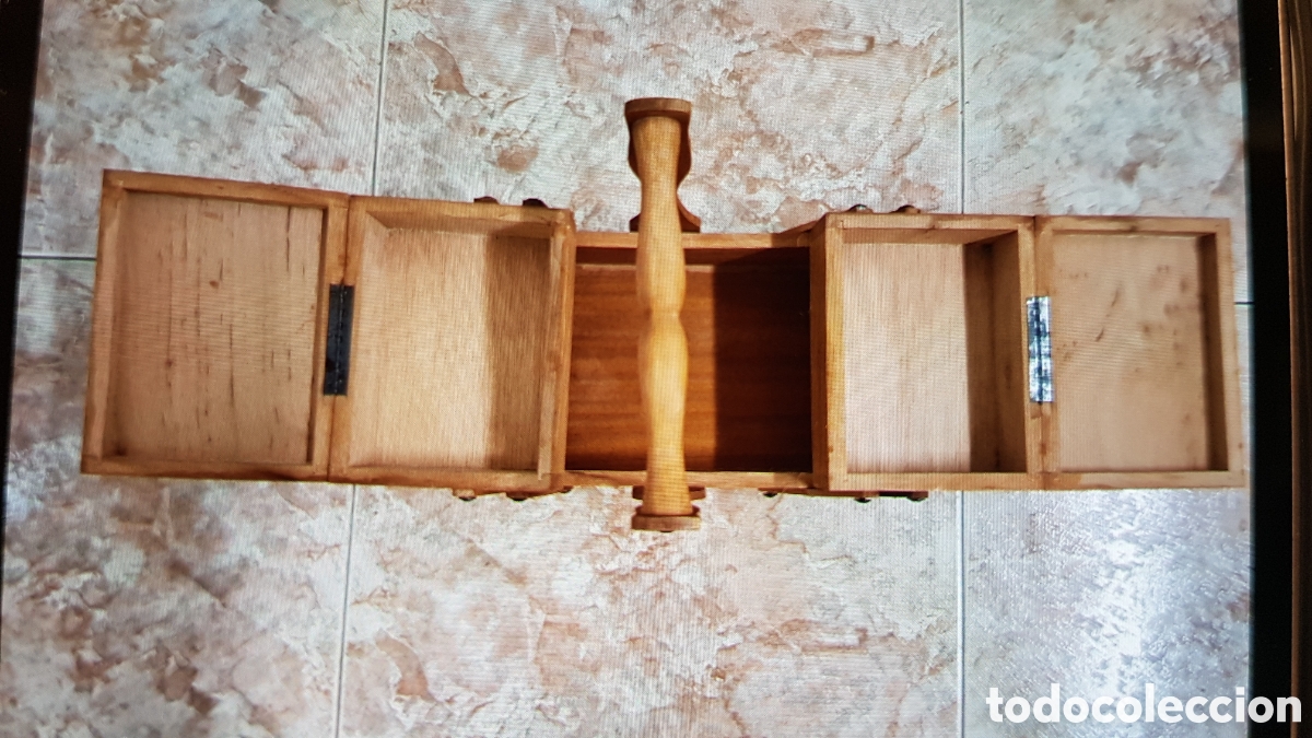 Antig&uuml;edades: Costurero Vintage de madera maciza - Foto 3