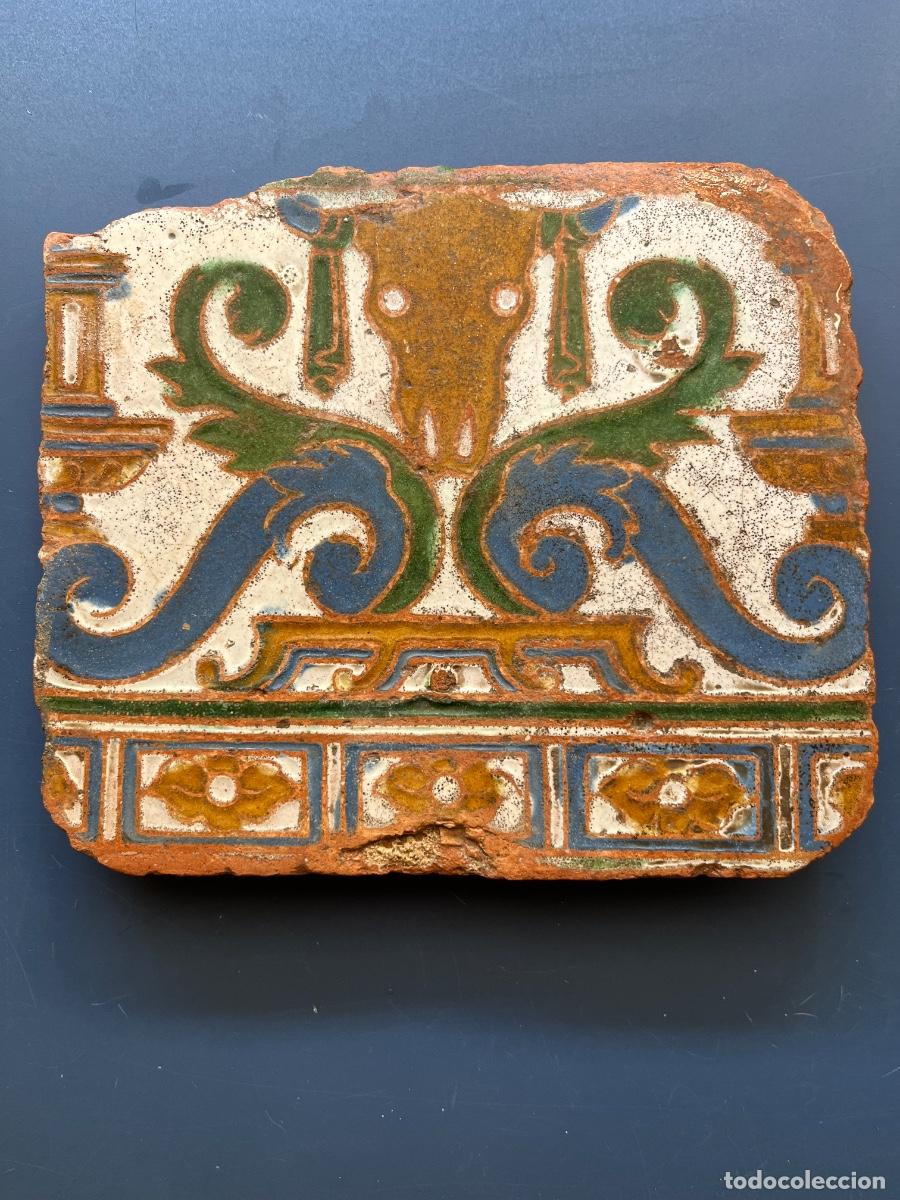 Antig&uuml;edades: AZULEJO TOLEDO SIGLO XVI - Foto 1