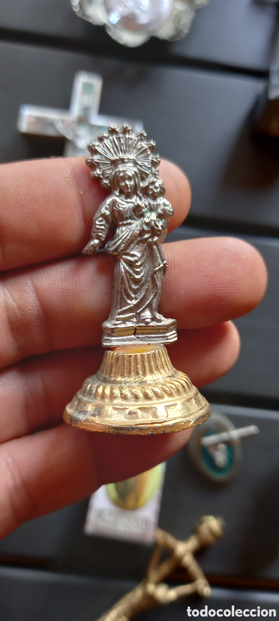 Antig&uuml;edades: LOTE ARTICULOS RELIGIOSOS - Foto 12
