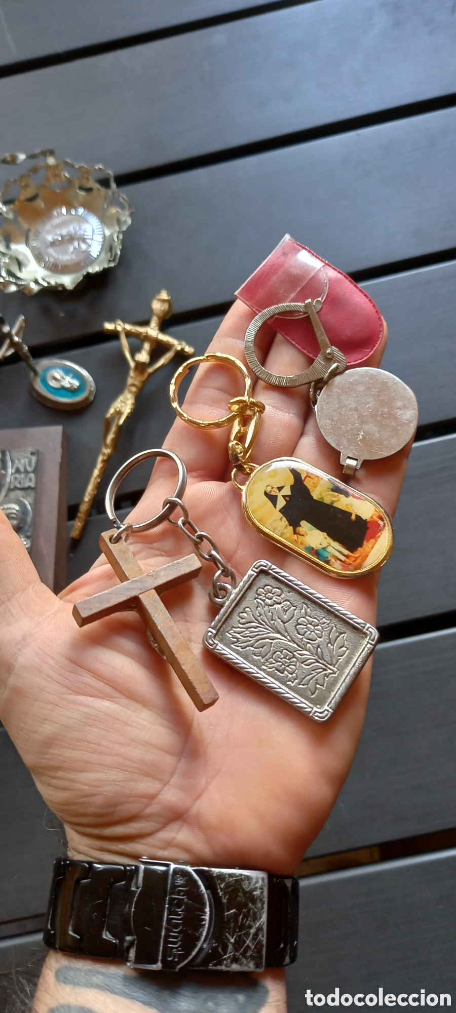 Antig&uuml;edades: LOTE ARTICULOS RELIGIOSOS - Foto 29