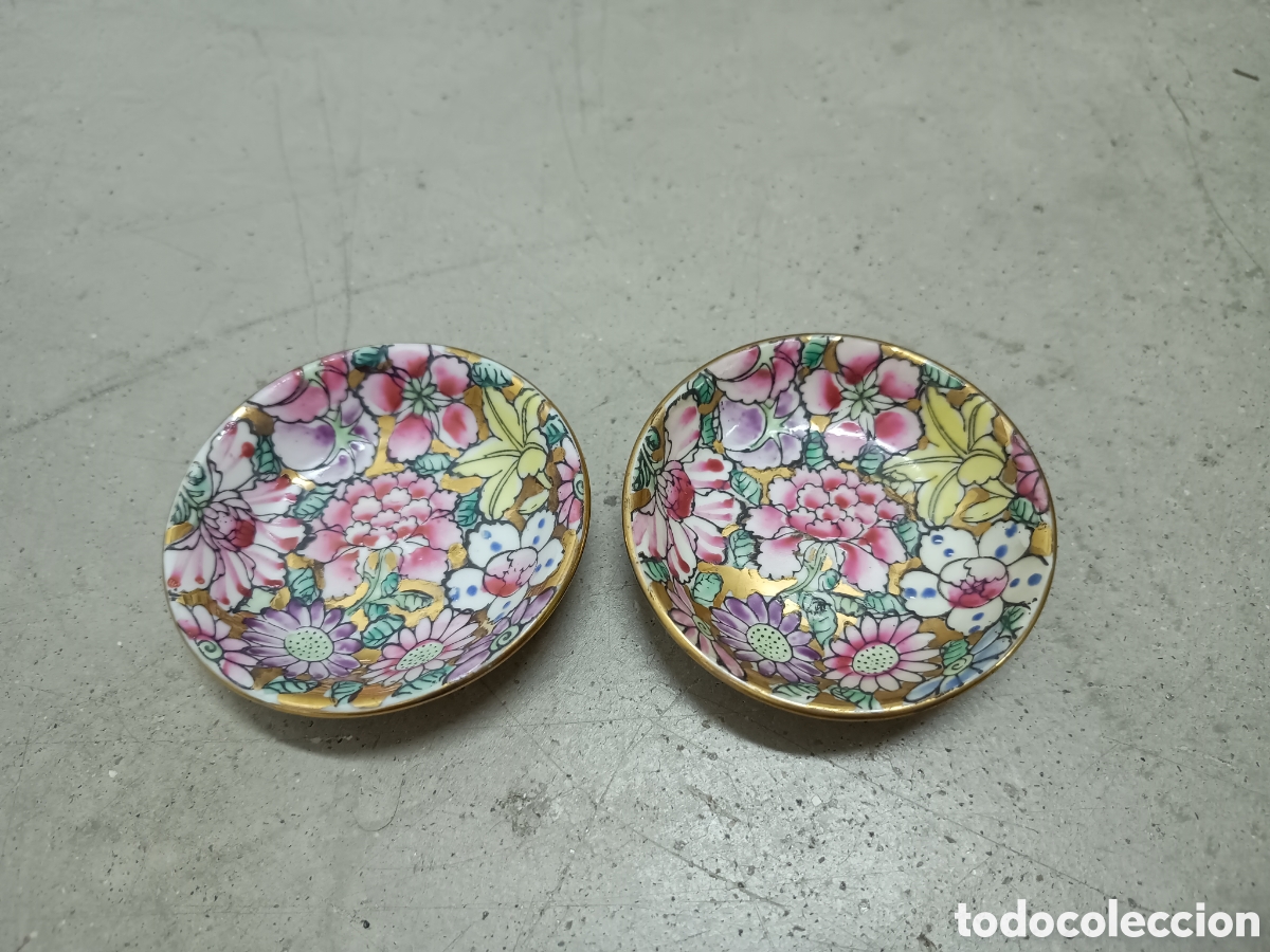 Antig&uuml;edades: 2 PLATITOS DE PORCELANA - MACAU - Foto 1