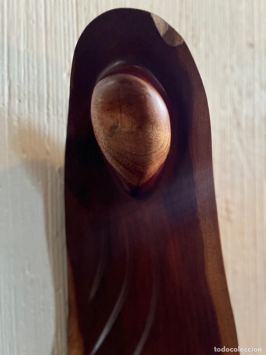Antig&uuml;edades: talla de madera Virgen - Foto 3