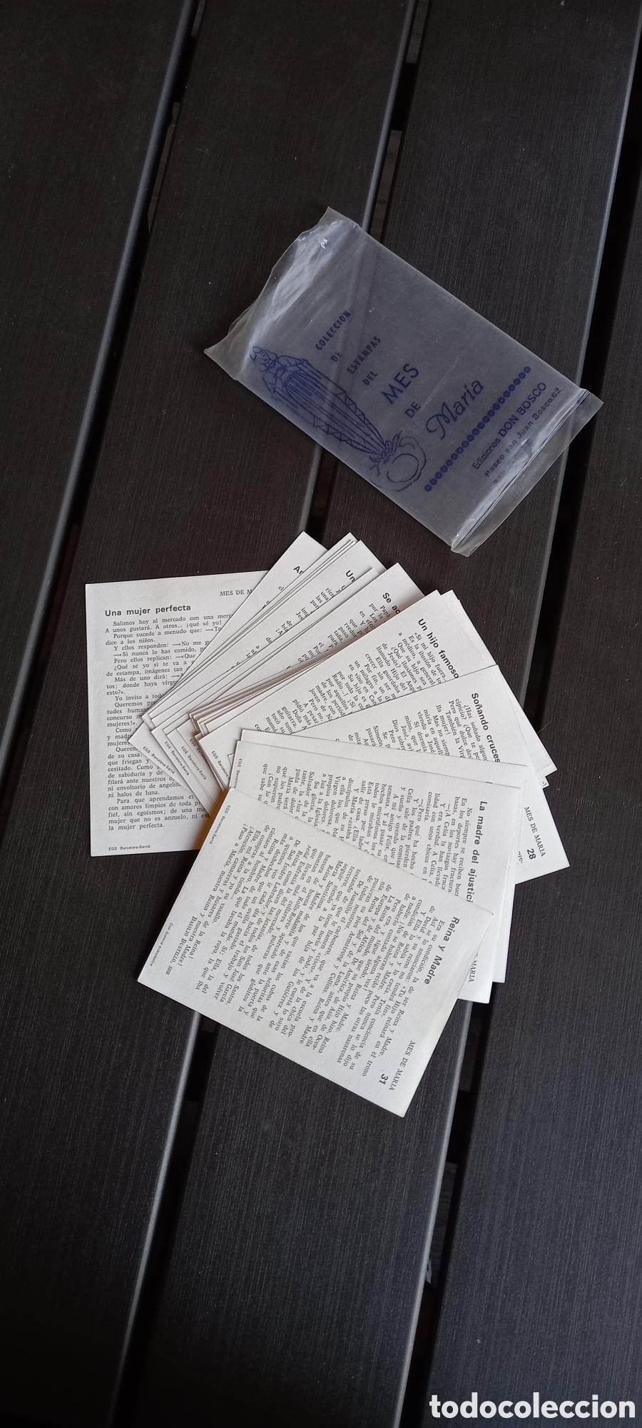 Antig&uuml;edades: ESTAMPAS MES DE MARIA EDICIONES BOSCO - Foto 14