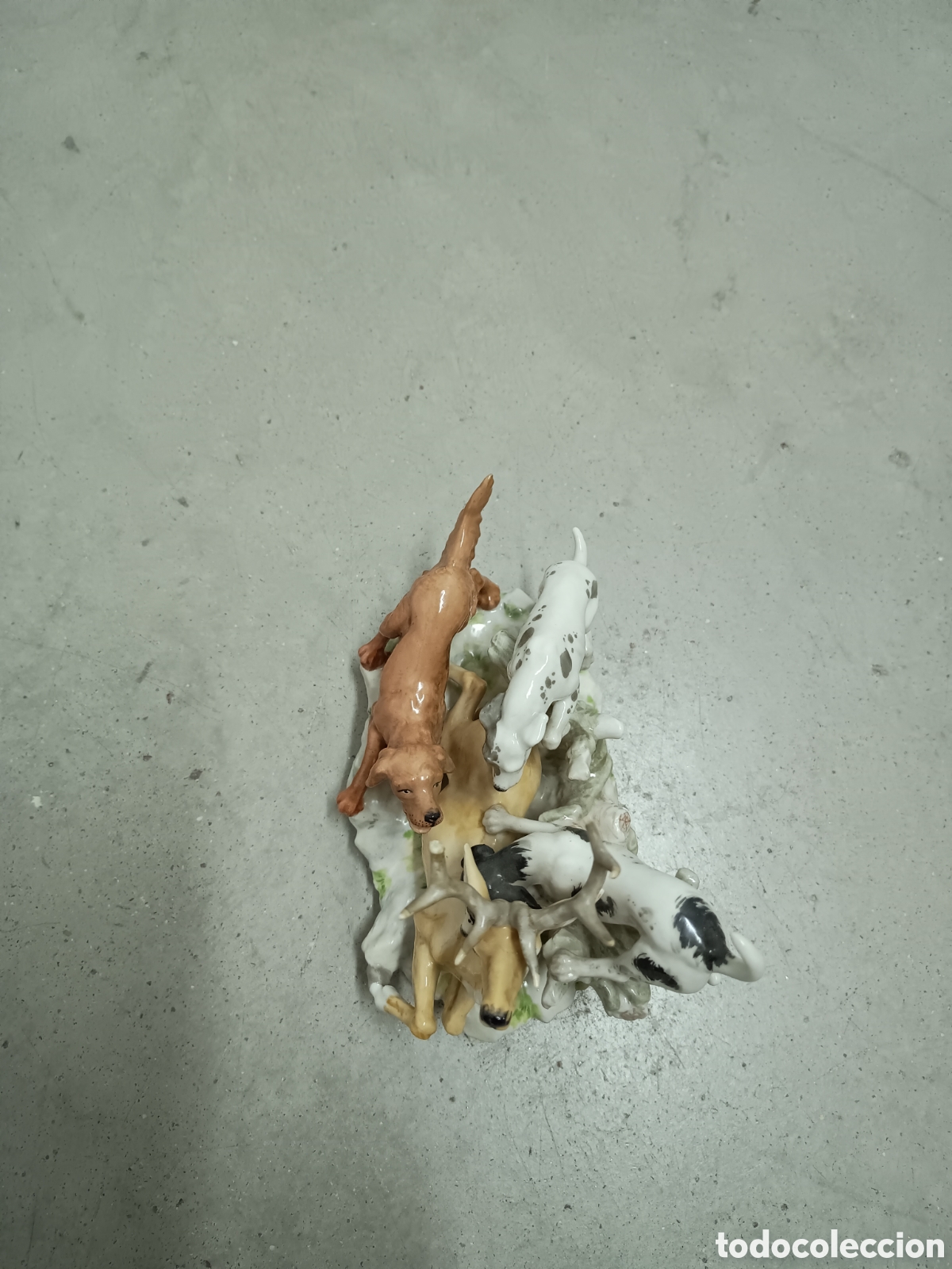 Antig&uuml;edades: ESCENA DE CAZA DE UN CIERVO Y PERROS - Foto 5