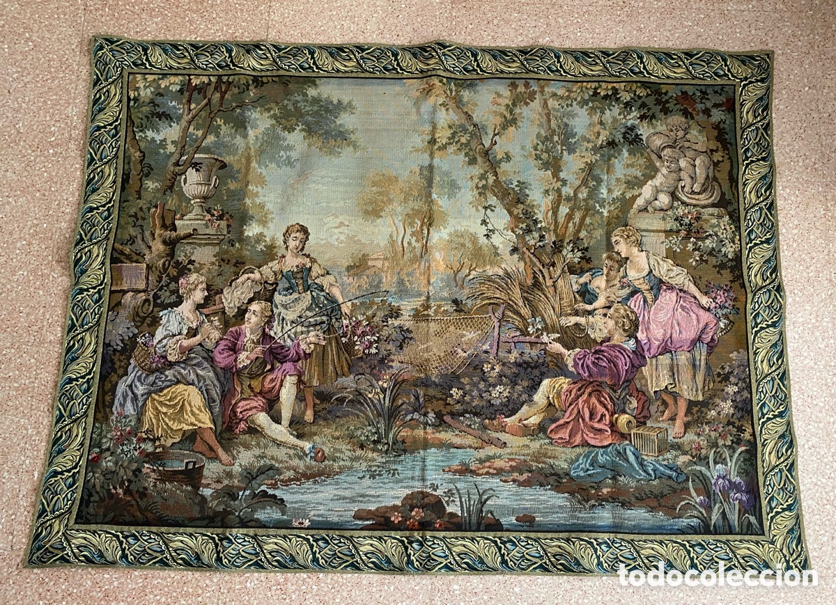 Antig&uuml;edades: Tapiz escena romance - Foto 3