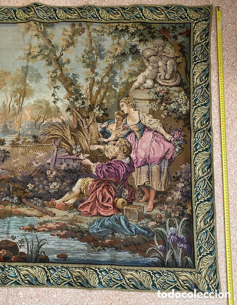 Antig&uuml;edades: Tapiz escena romance - Foto 4