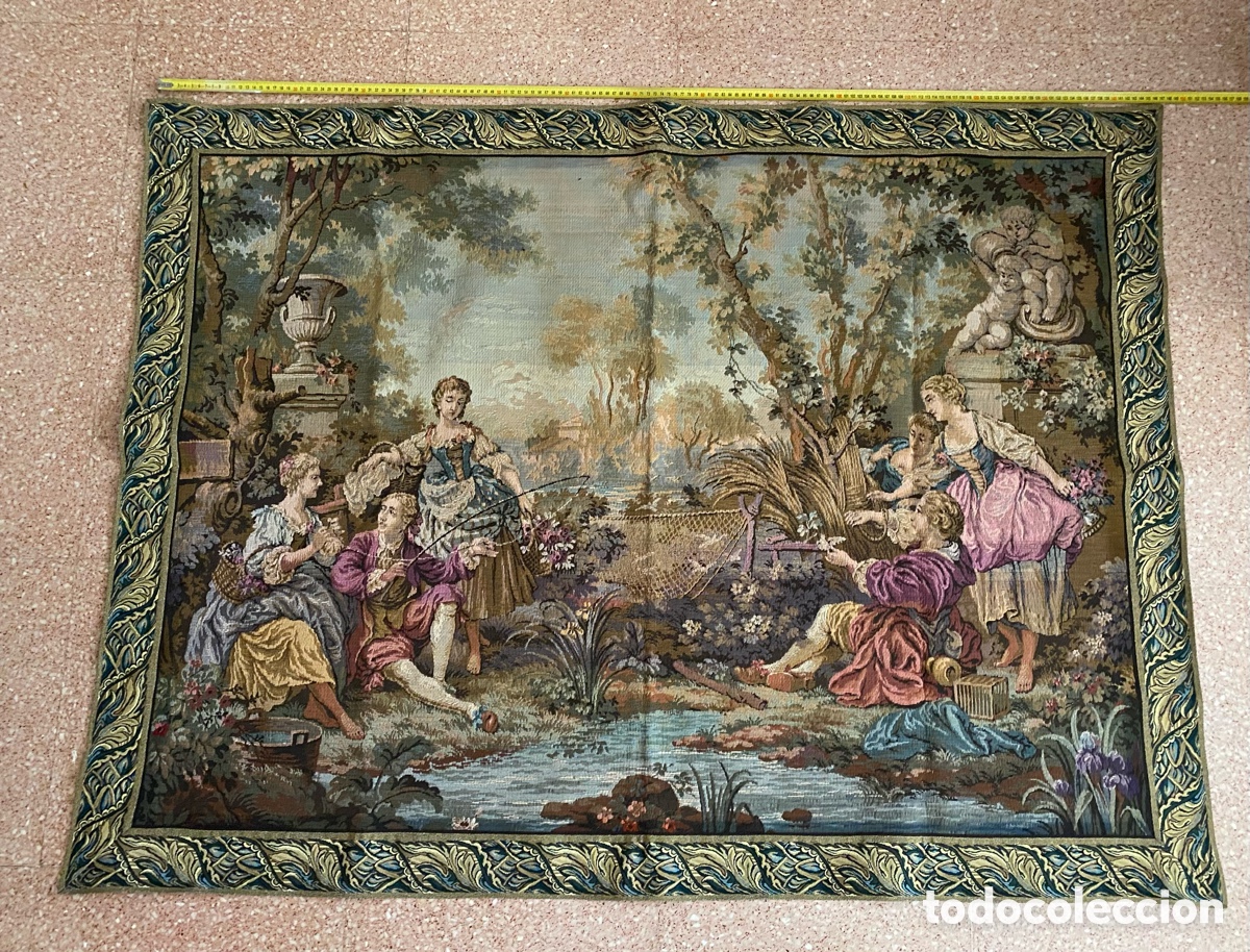 Antig&uuml;edades: Tapiz escena romance - Foto 5