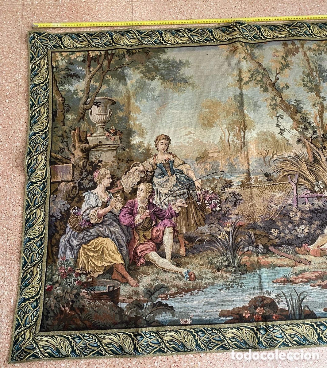 Antig&uuml;edades: Tapiz escena romance - Foto 7