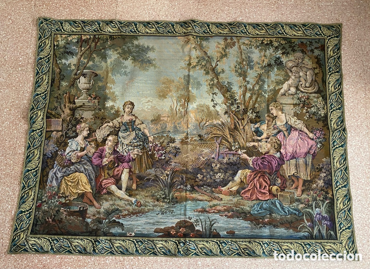 Antig&uuml;edades: Tapiz escena romance - Foto 12