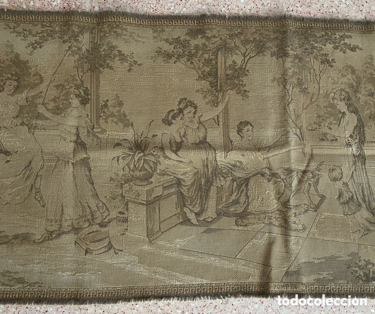 Antig&uuml;edades: Tapiz escenas rom&aacute;nticas estilo Frances - Foto 5