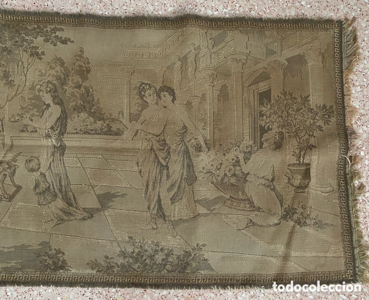 Antig&uuml;edades: Tapiz escenas rom&aacute;nticas estilo Frances - Foto 7