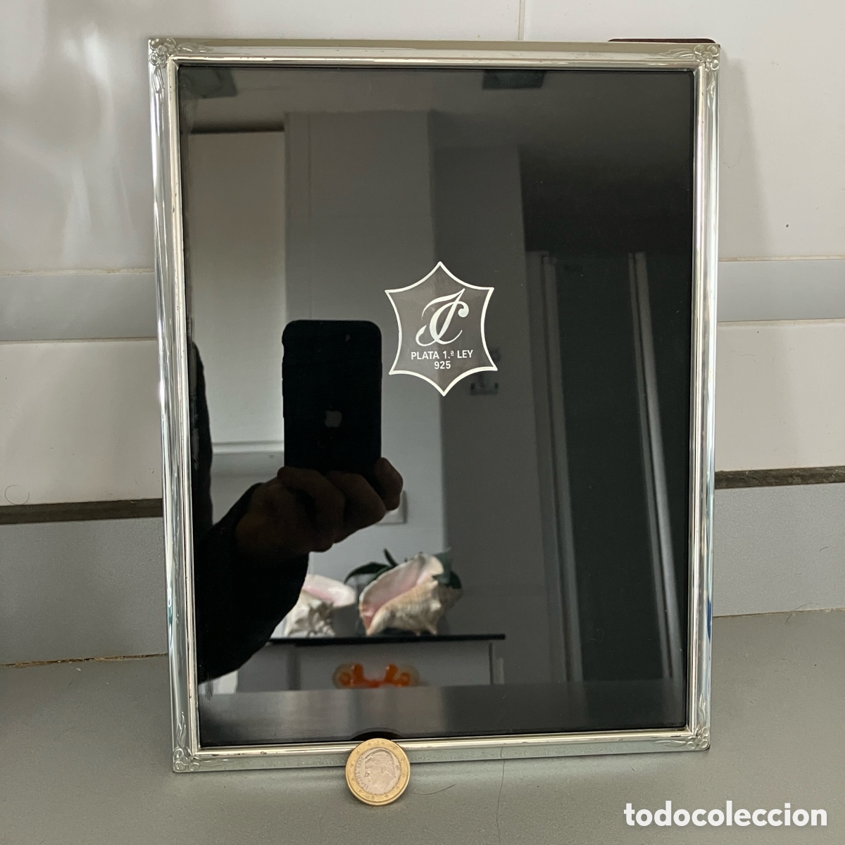 Antig&uuml;edades: Marco de plata Isabel Cabanillas - Foto 3