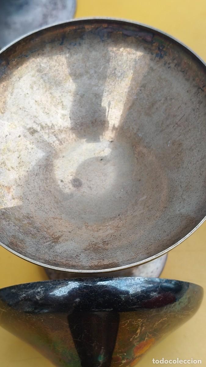 Antig&uuml;edades: 9 coupe a champagne argent 1981 vintage - Foto 3