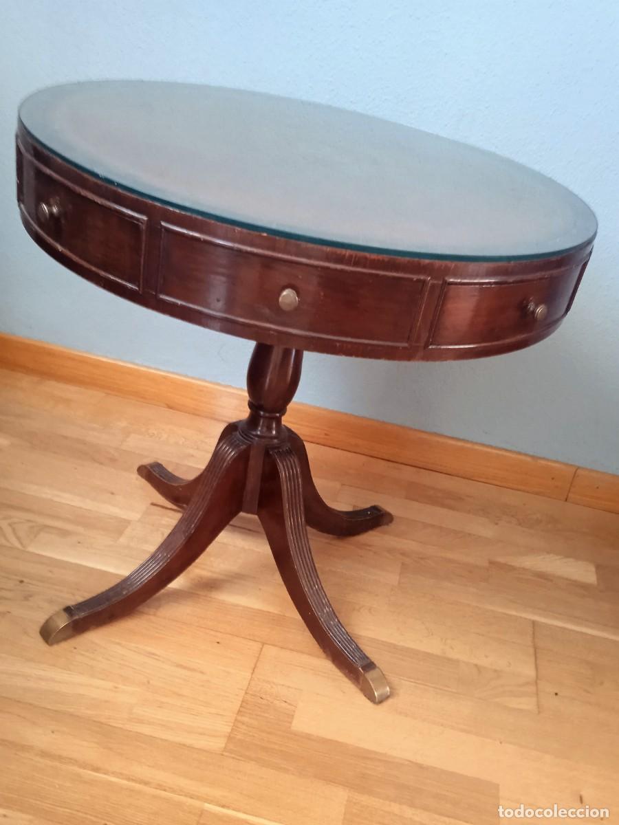 Antig&uuml;edades: Mesa de juego inglesa con cajones - Foto 1