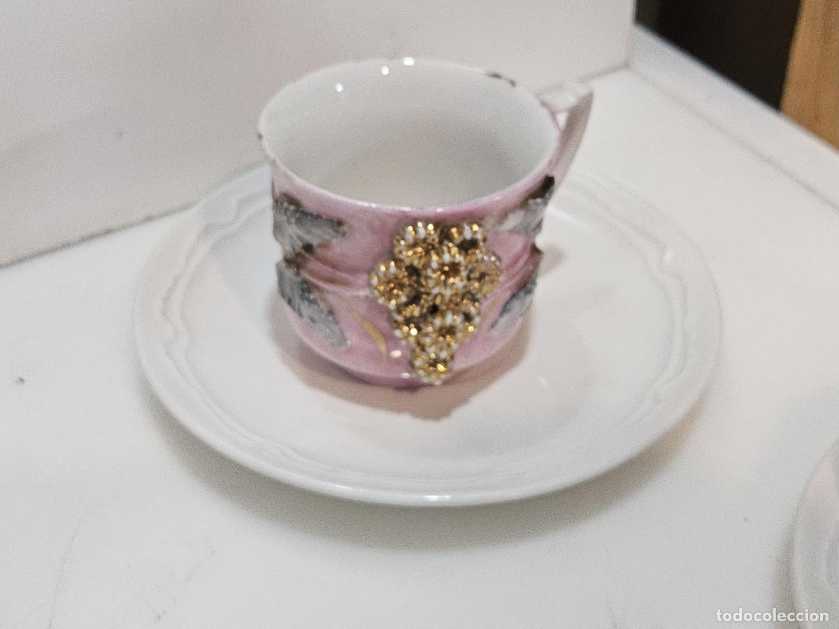 Antig&uuml;edades: taza y plato de ceramica - Foto 1