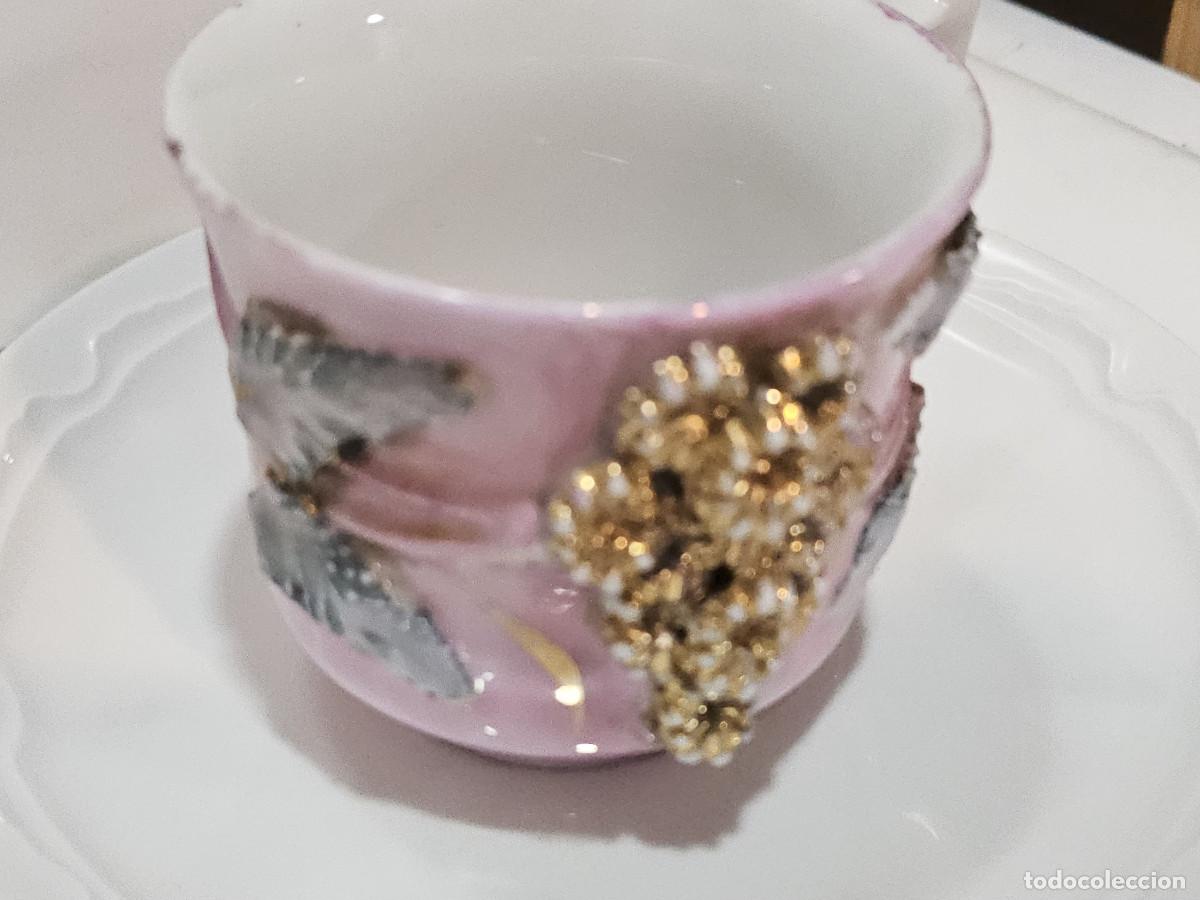 Antig&uuml;edades: taza y plato de ceramica - Foto 2