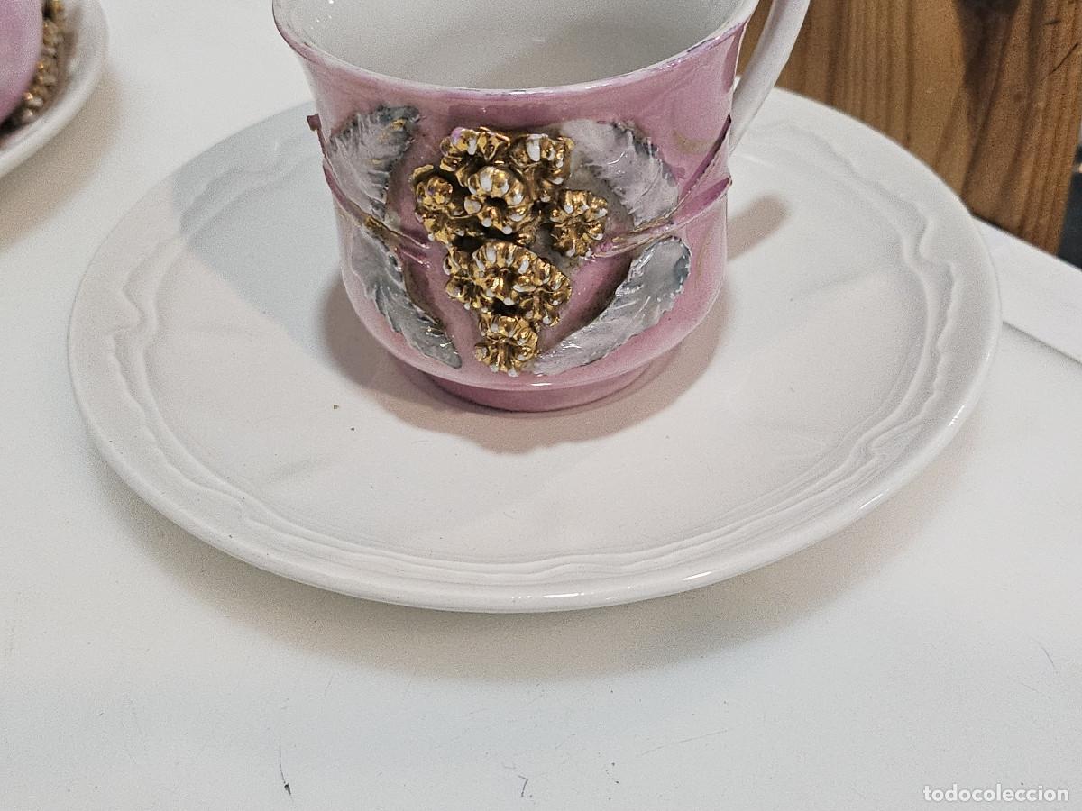 Antig&uuml;edades: taza y plato ceramica - Foto 1