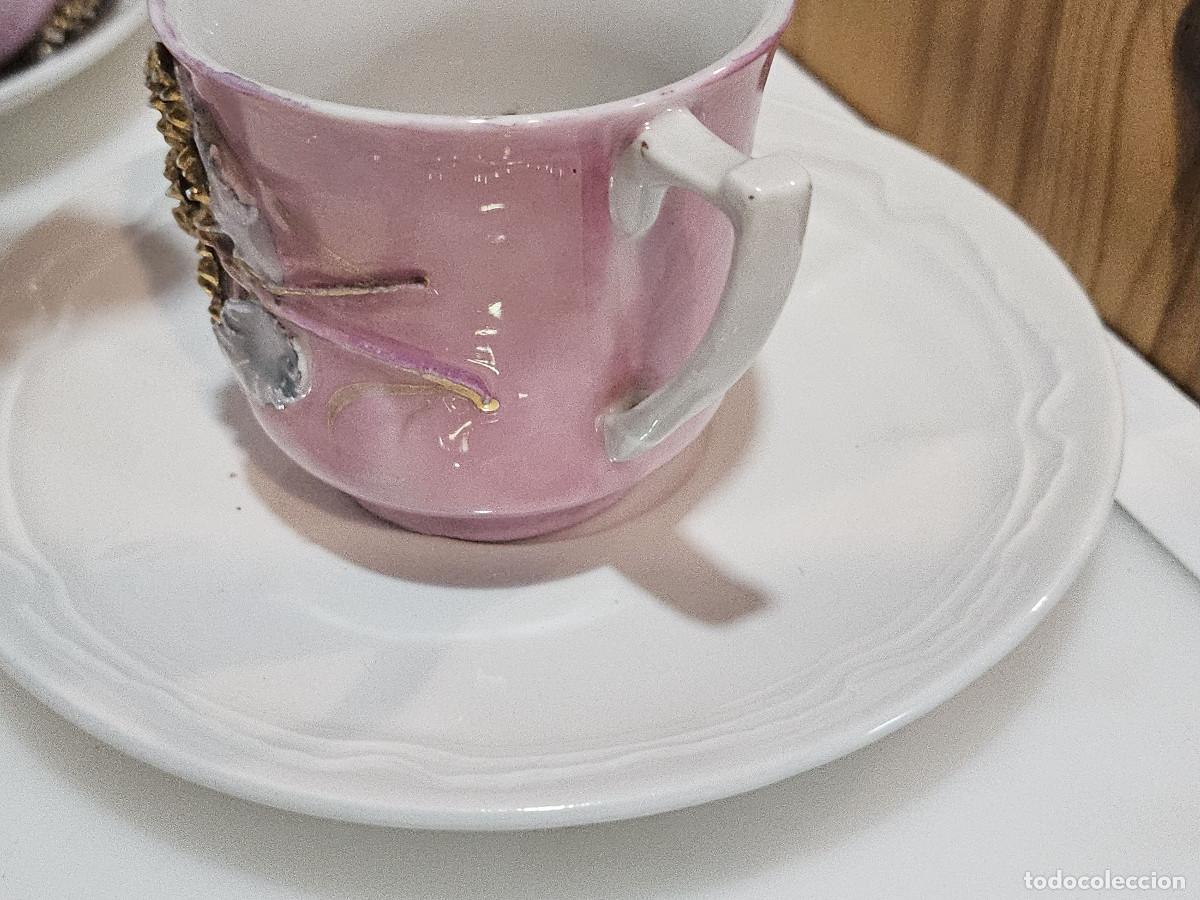 Antig&uuml;edades: taza y plato ceramica - Foto 2