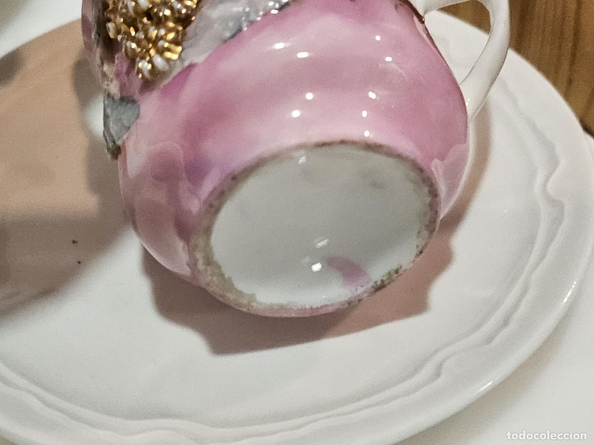 Antig&uuml;edades: taza y plato ceramica - Foto 3