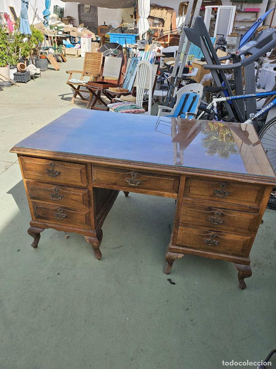 Antig&uuml;edades: mesa de despacho antigua - Foto 15