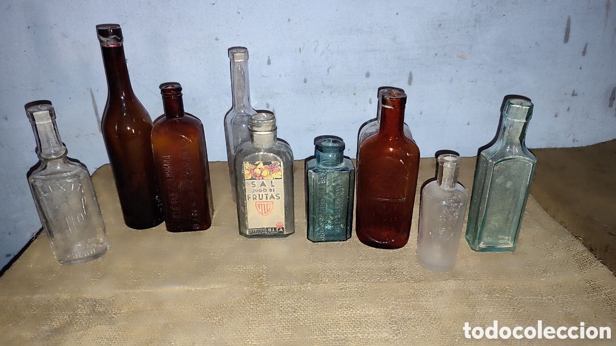 Antig&uuml;edades: Botellas antiguas de vidrio - Foto 1