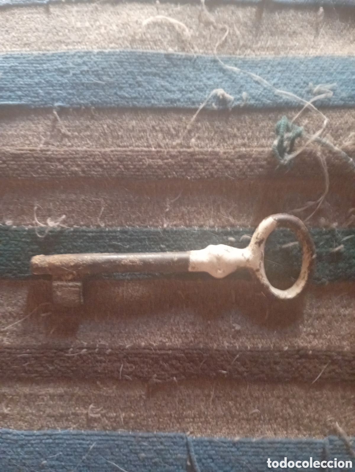 Antig&uuml;edades: ANTIGUA LLAVE DE HIERRO FORJADO - Foto 1