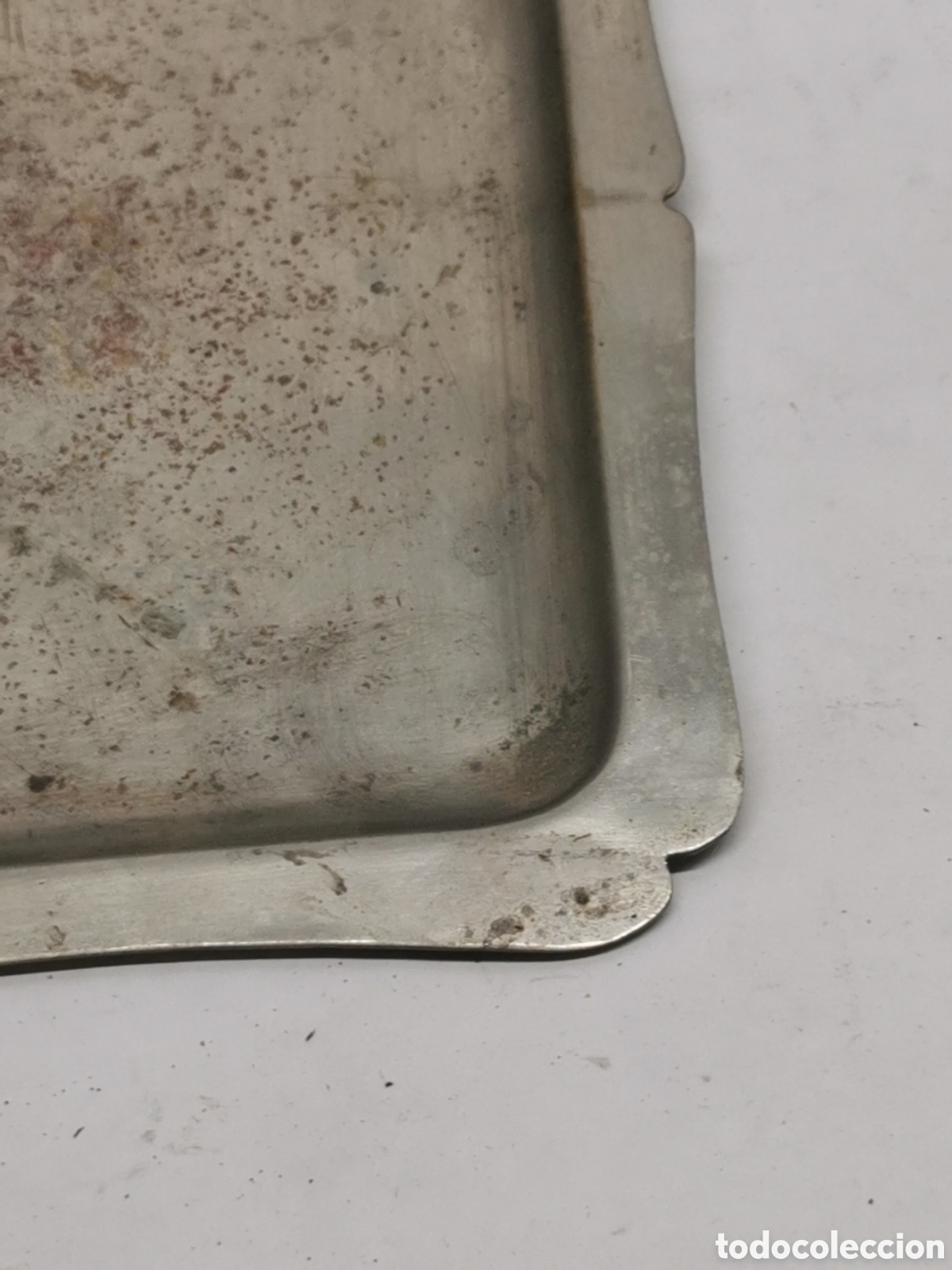 Antig&uuml;edades: Bandeja met&aacute;lica de servicio - Foto 2