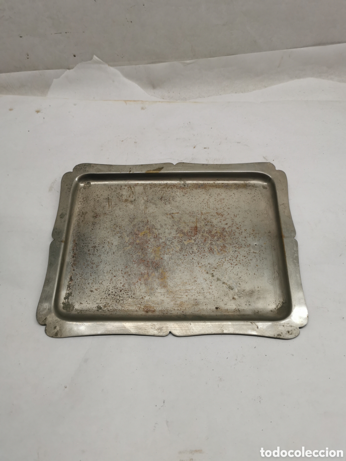 Antig&uuml;edades: Bandeja met&aacute;lica de servicio - Foto 3
