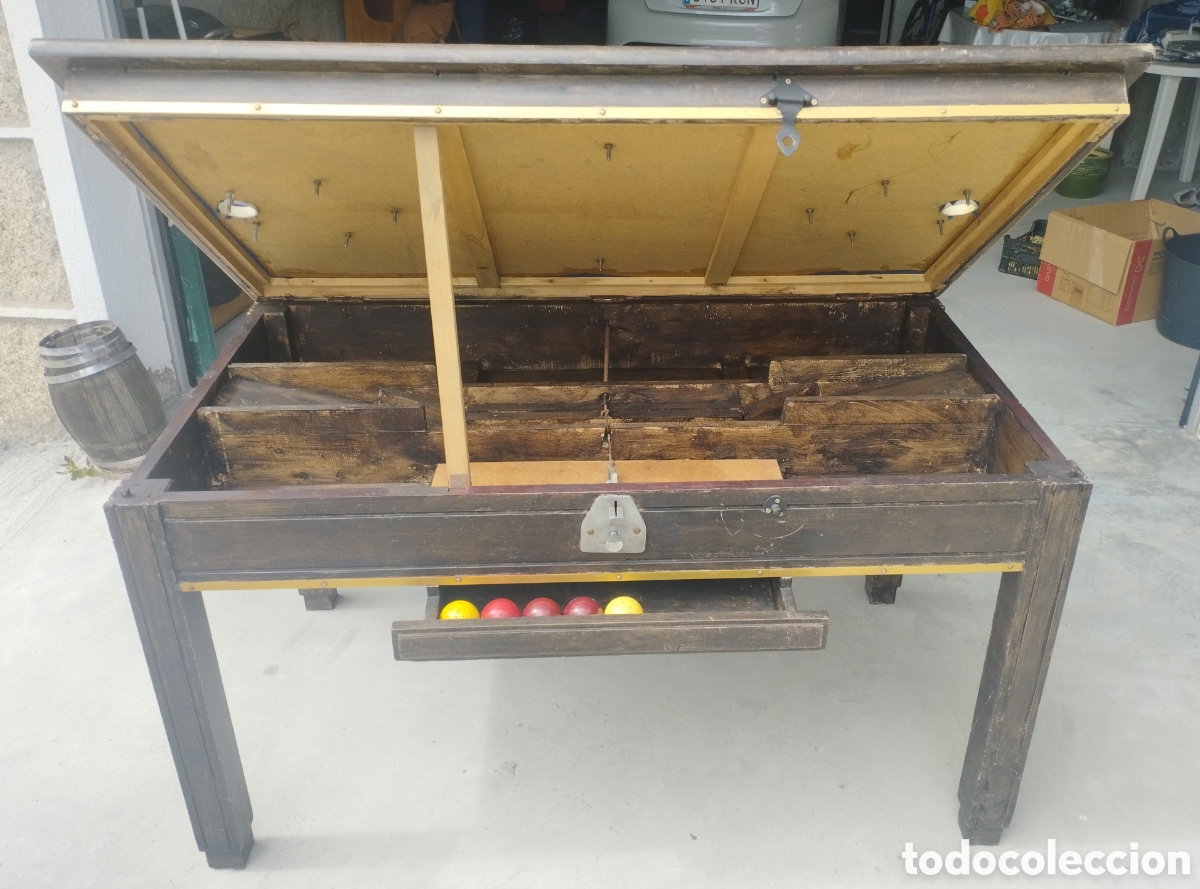 Antig&uuml;edades: Mesa billar antigua. - Foto 2