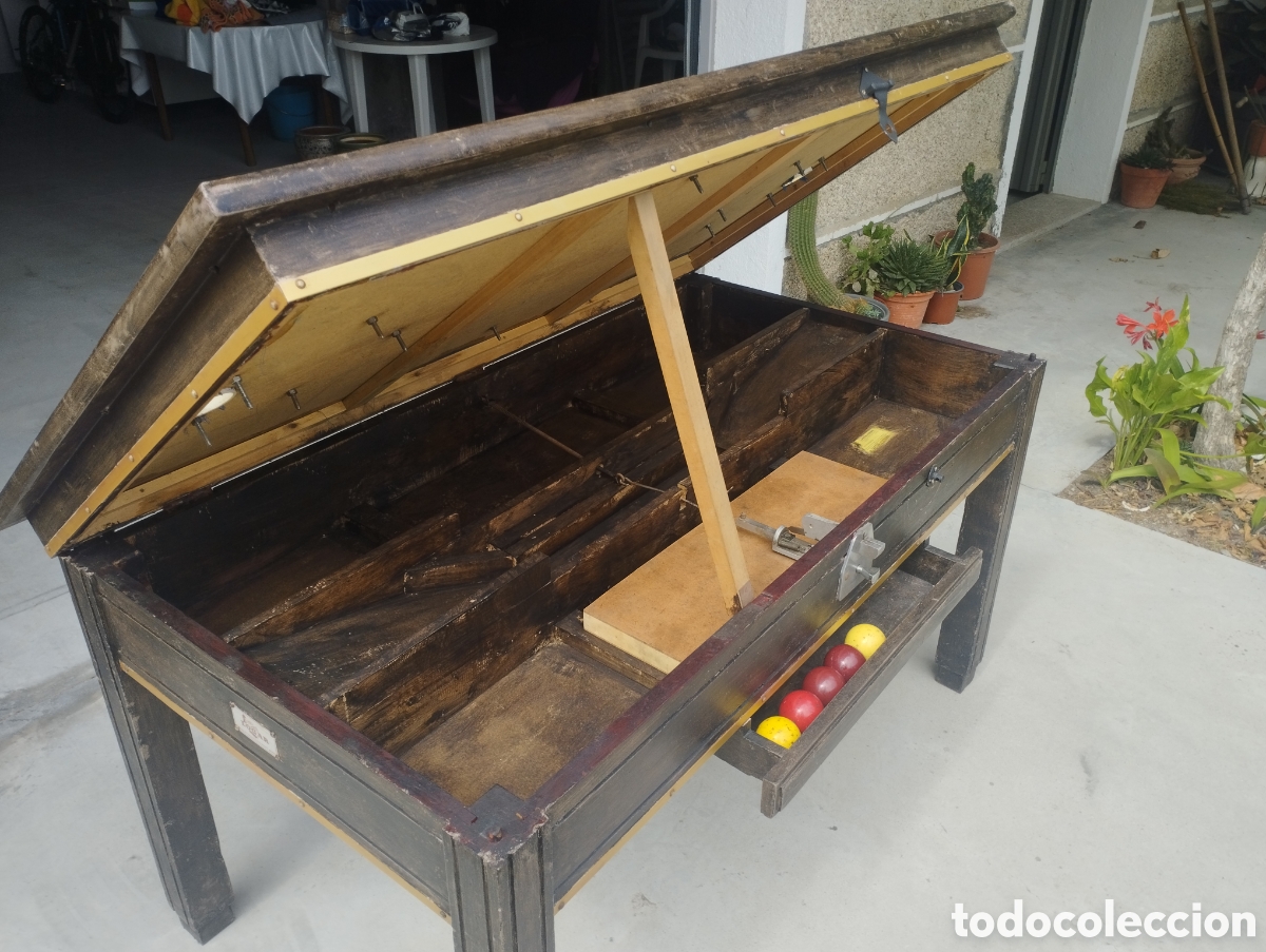 Antig&uuml;edades: Mesa billar antigua. - Foto 3