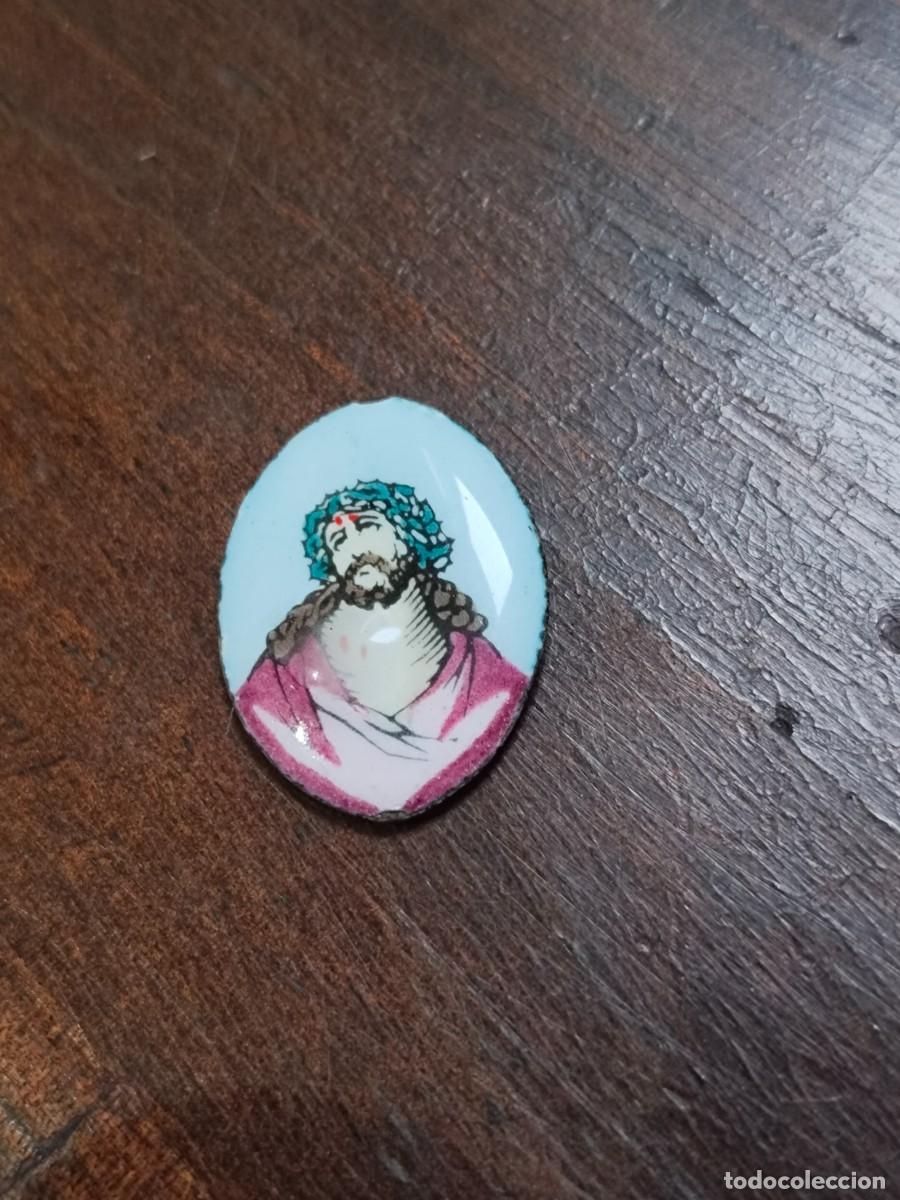 Antig&uuml;edades: Antiguo esmalte del Cristo del Gran Poder. - Foto 1