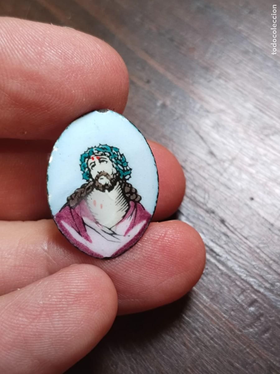 Antig&uuml;edades: Antiguo esmalte del Cristo del Gran Poder. - Foto 2
