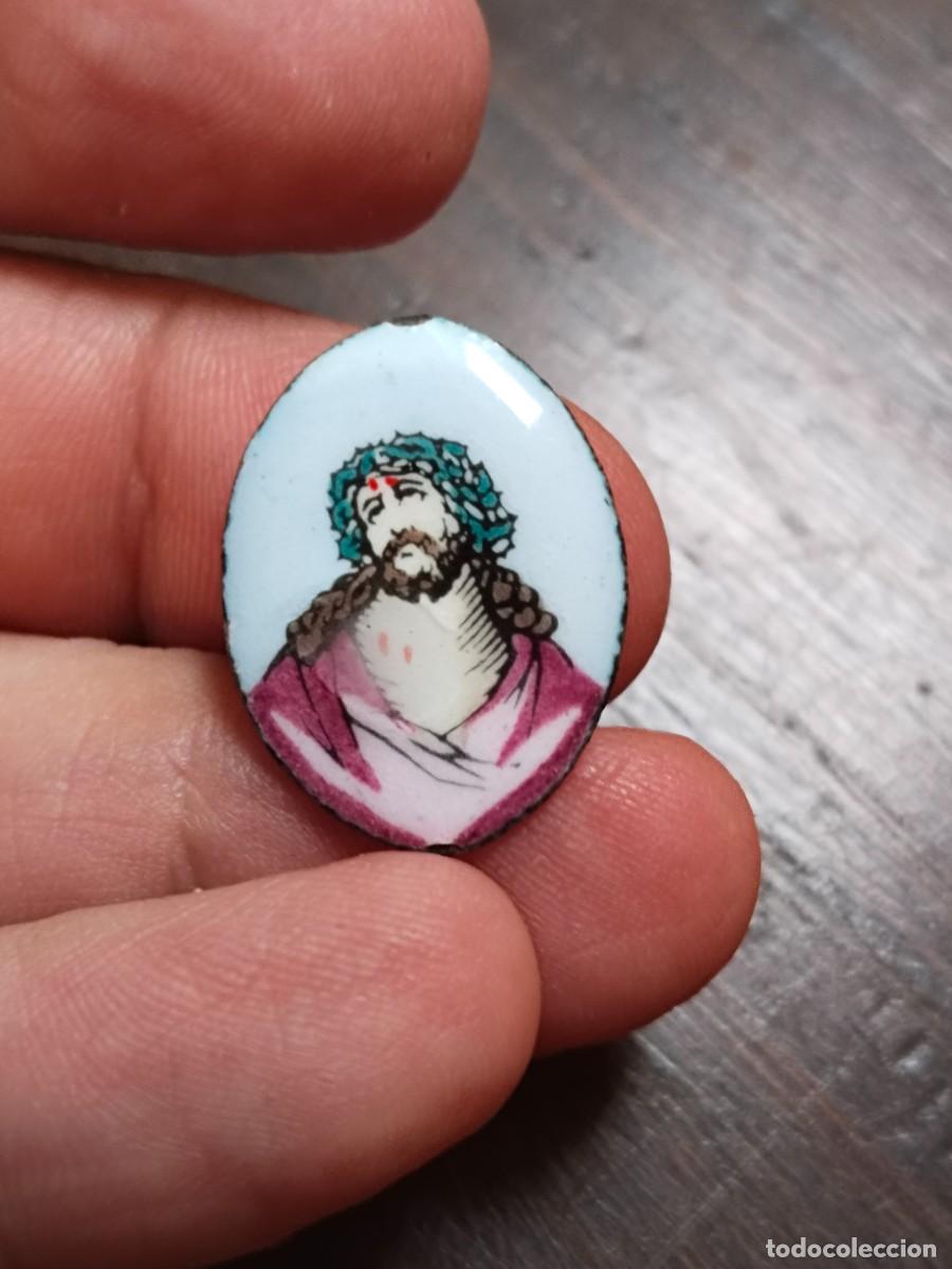 Antig&uuml;edades: Antiguo esmalte del Cristo del Gran Poder. - Foto 4