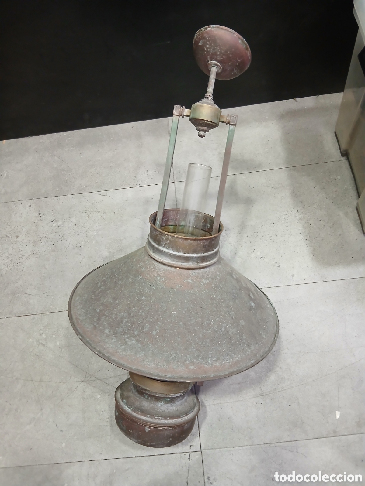Antig&uuml;edades: Lampara de techo quinque - Foto 1